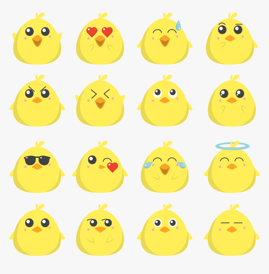 Chicken Emoji Essential Cute Yellow Transprent Png - Cute Chicken Drawing Free, Transparent Png, Free Download