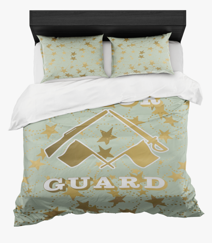 Color Guard Sea Foam And Gold Stars Duvet Bed In A - Pink Pineapple Bedding, HD Png Download, Free Download