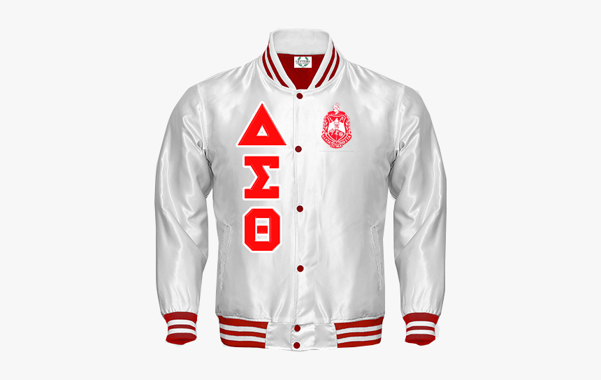 Silver Delta Sigma Theta Baseball Jacket, HD Png Download, Free Download