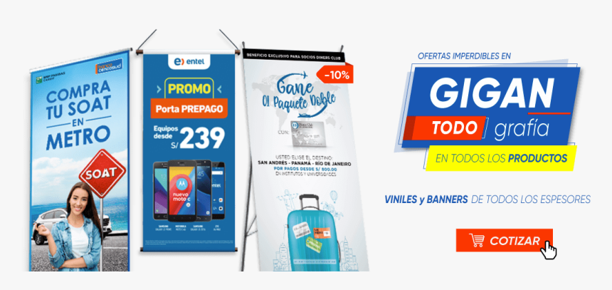 Banner Gigantografia Prinartperu Min - Gigantografia Png, Transparent Png, Free Download