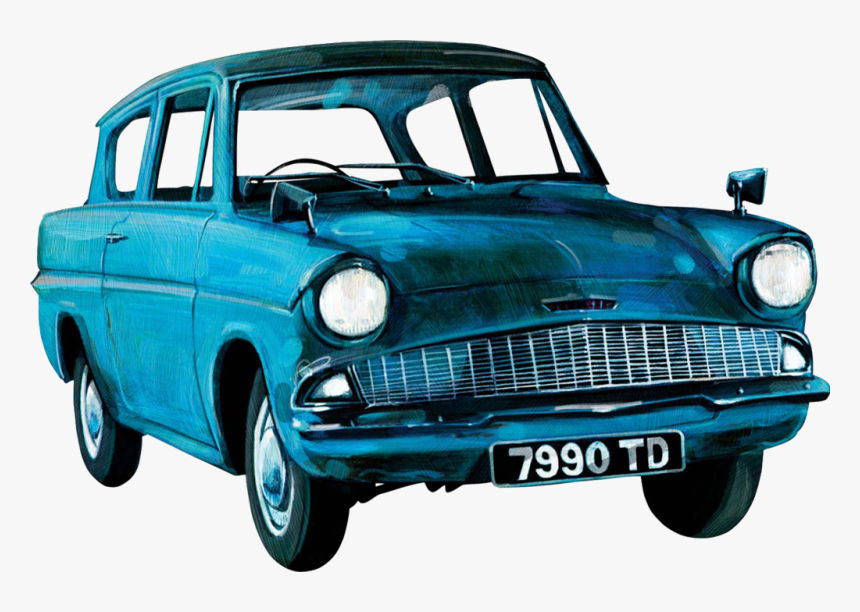 Anglia01 Prp Hpe3 - Blue Harry Potter Car, HD Png Download, Free Download