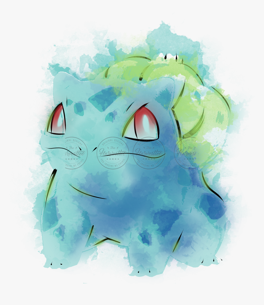 Grass Poison Watercolor - Pokemon Watercolor, HD Png Download, Free Download