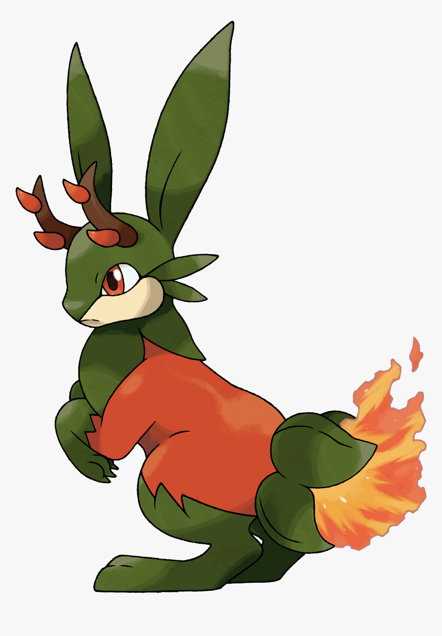 Pokemon Fire Grass Type Clipart , Png Download - Fire Grass Type Pokemon, Transparent Png, Free Download