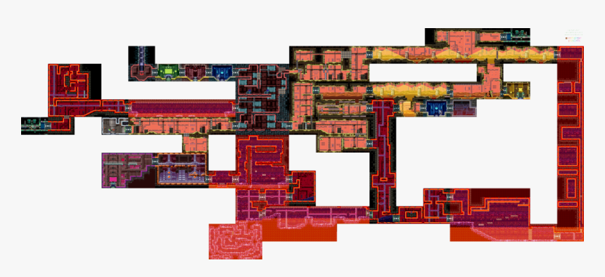 Metroid Fusion Pyr Map , Png Download - Metroid Fusion Sector 3 Map, Transparent Png, Free Download