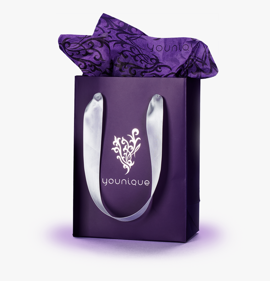 Younique Logo Gift - Younique Purple Gift Bag, HD Png Download - kindpng