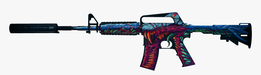 M4a4 Desolate Space M4a4-s Hyper Beast - M4a1 S, HD Png Download, Free Download