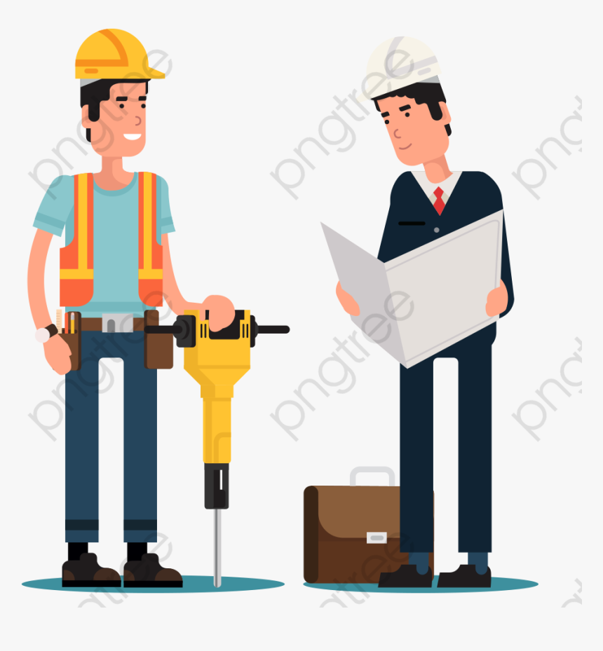 Helmet Clipart Construction Worker - Transparent Transparent Background Engineer Clipart, HD Png Download, Free Download