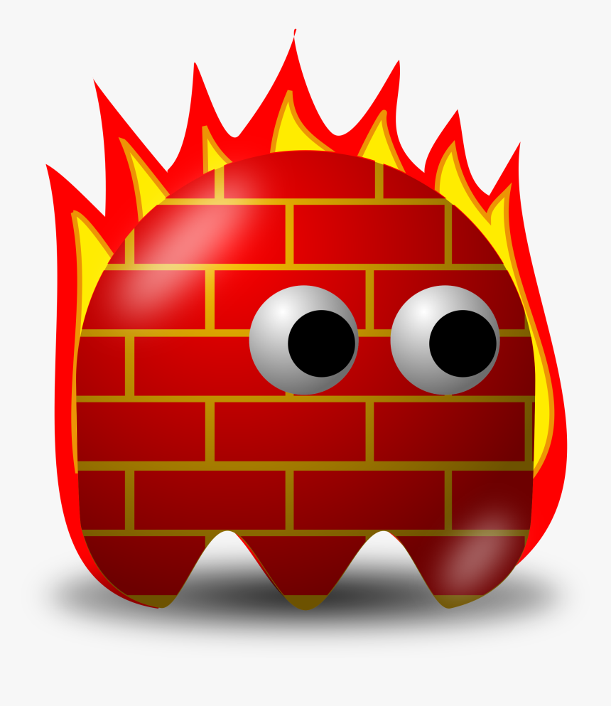 Symbol,red,firewall - Firewall Cartoon, HD Png Download, Free Download