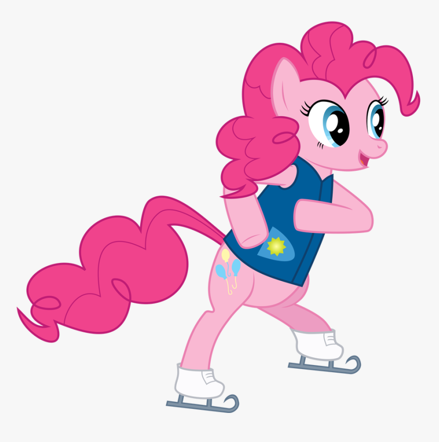 Pinkie Ice Skating By Sakatagintoki117 - Ice Skating Mlp Pinkie Pie Winter Wrap Up, HD Png Download, Free Download