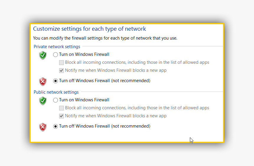 Turn Off Windows Firewall - Windows 7 Serial, HD Png Download, Free Download