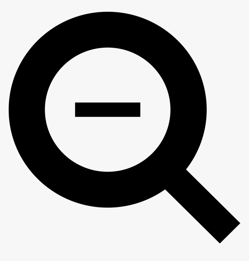 Minus Zoom Symbol - Font Awesome Magnifying Glass Icon, HD Png Download, Free Download