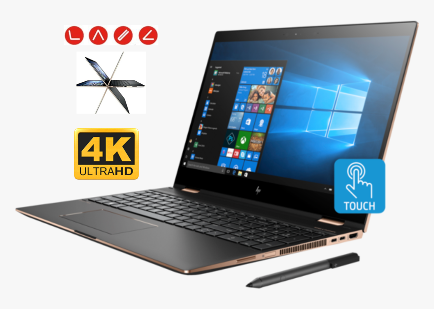 Hp Spectre X360 15t Convertible 2 In 1 Laptop - Hp Spectre X360 2 In1, HD Png Download, Free Download