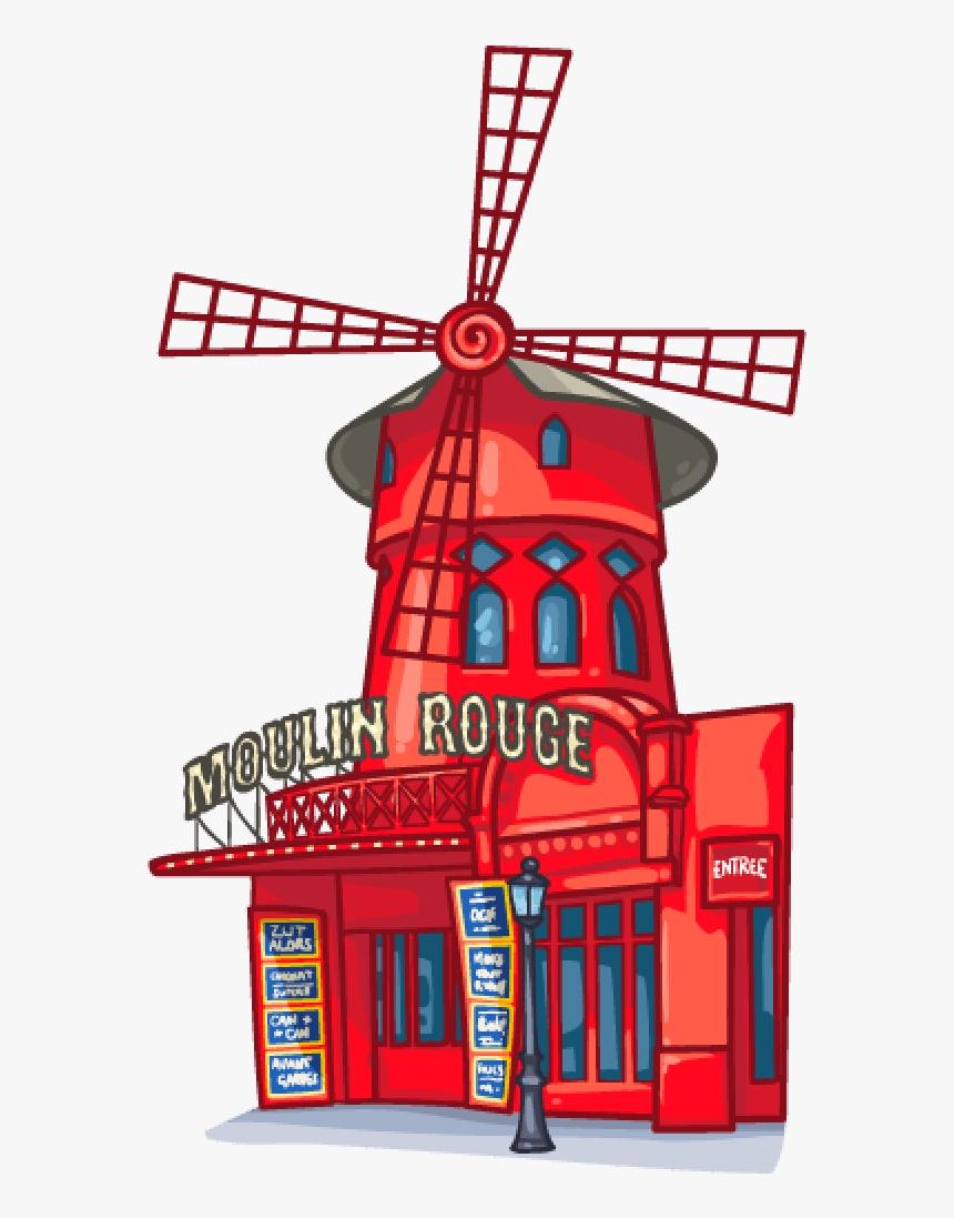 Moulin Rouge Paris - Paris Moulin Rouge Clipart, HD Png Download, Free Download