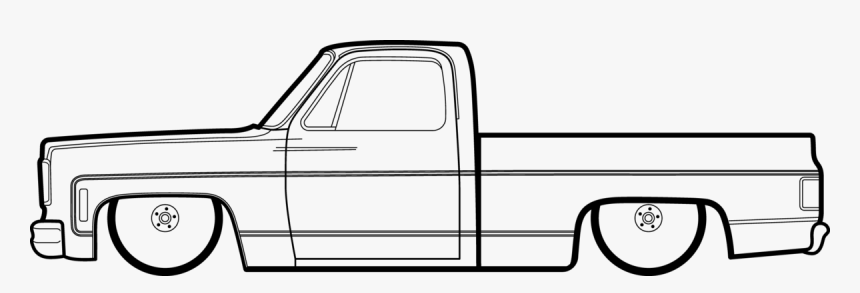 Square Body Chevy Outline, HD Png Download, Free Download