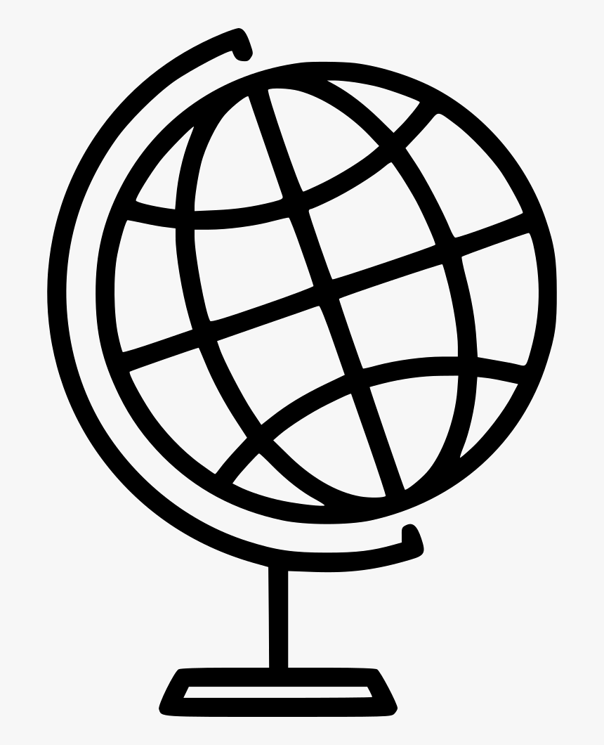 Earth Globe - Passport Clipart Black And White, HD Png Download, Free Download