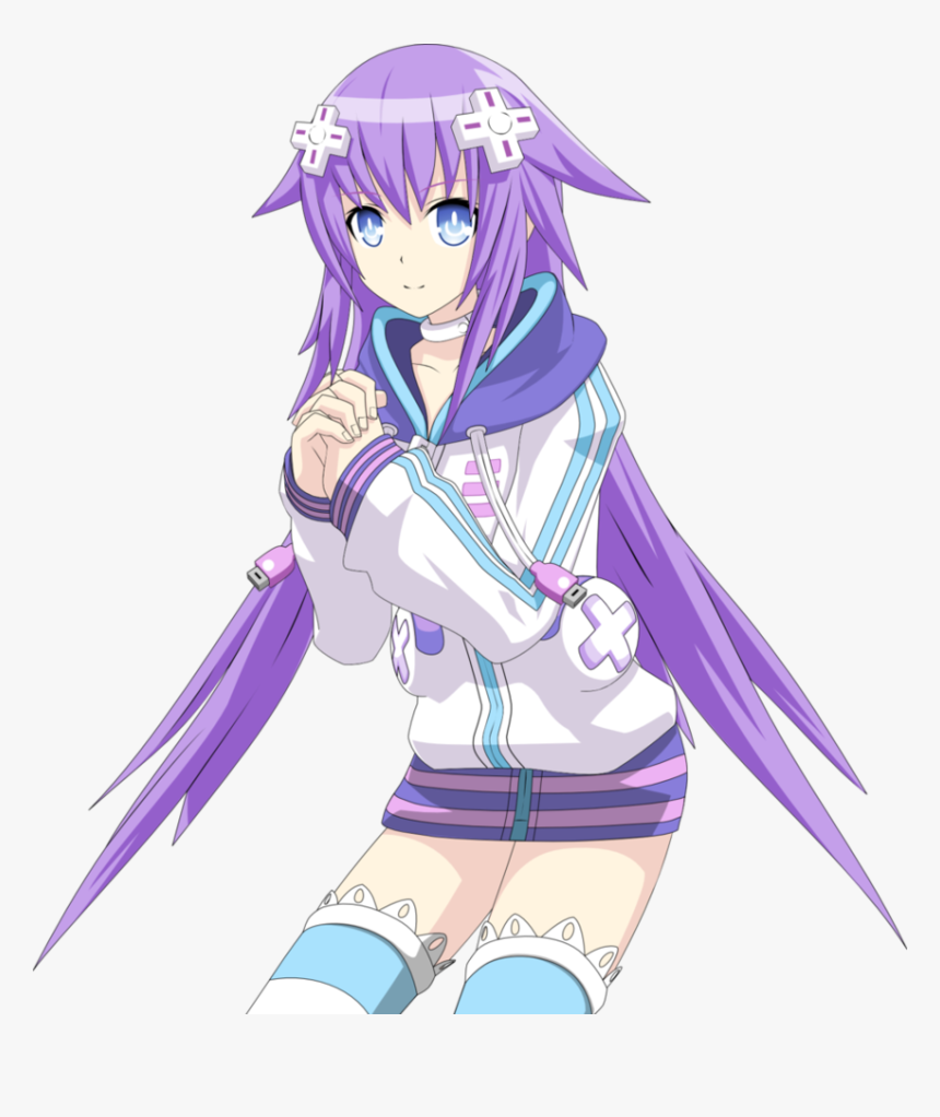 Neptune Purple Heart By Maeruron-d3ef9d7 - Hyperdimension Neptunia Purple Heart Chibi, HD Png Download, Free Download