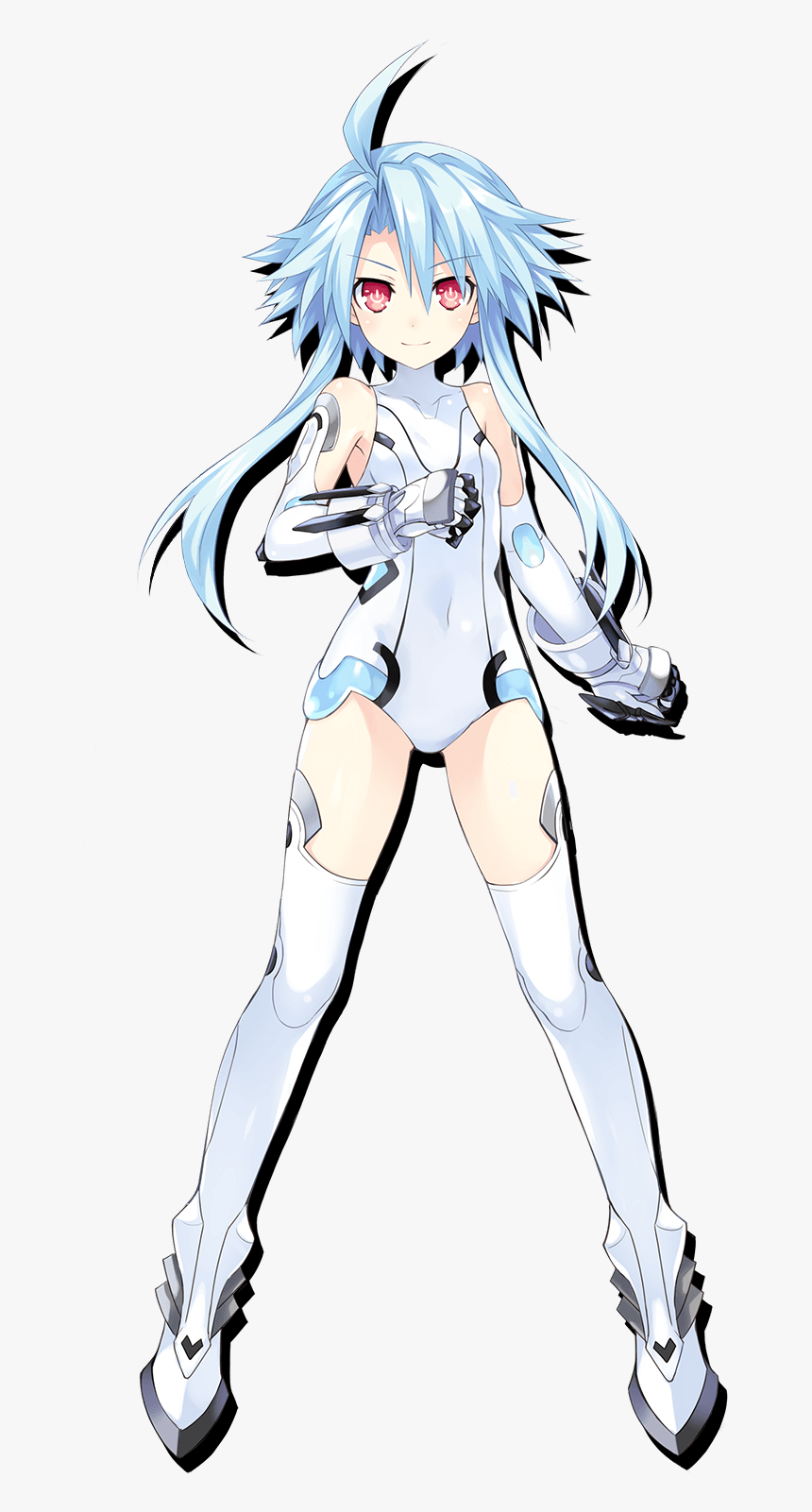 Hyperdimension / Megadimension Neptunia - White Heart Neptunia Blanc, HD Png Download, Free Download