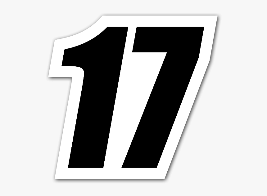 Black Sticker For - Imagenes Del Numero 17, HD Png Download, Free Download