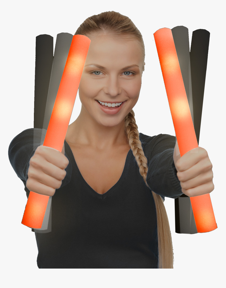 Led Foam Stick Baton Supreme , Png Download - Woman Thumbs Up Png, Transparent Png, Free Download