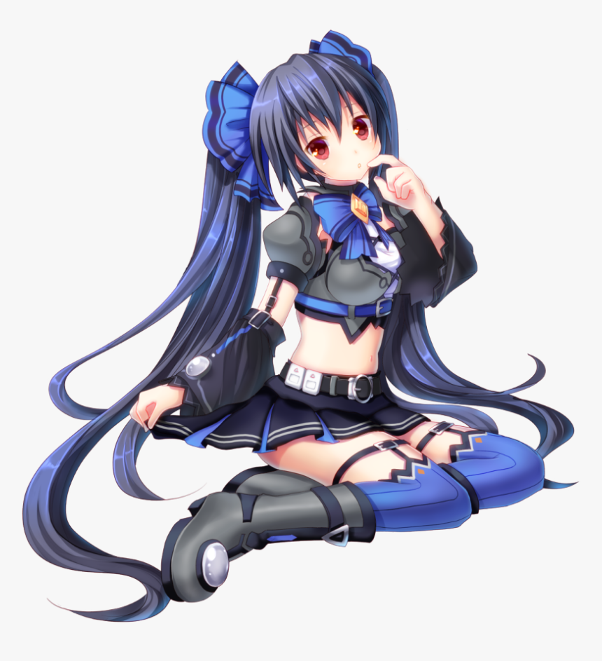 Hyperdimension Noire Midriff, HD Png Download, Free Download