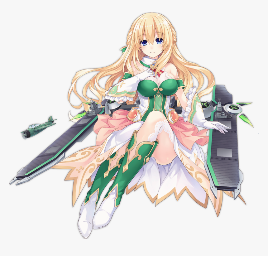 Lady Vert - Hyperdimension Neptunia Azur Lane Vert, HD Png Download, Free Download