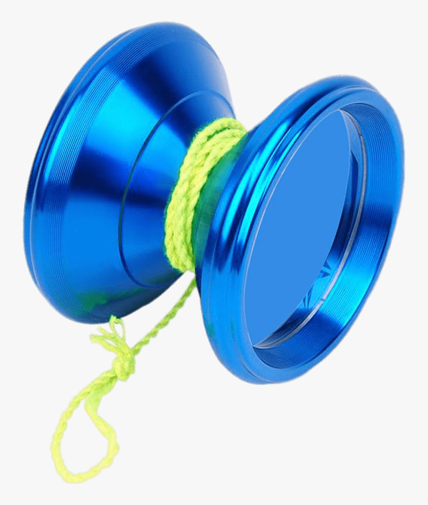 Blue Yo Yo Toy With Green String, HD Png Download, Free Download