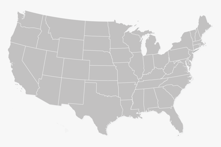 Map Of The Us - United States Map Png, Transparent Png, Free Download