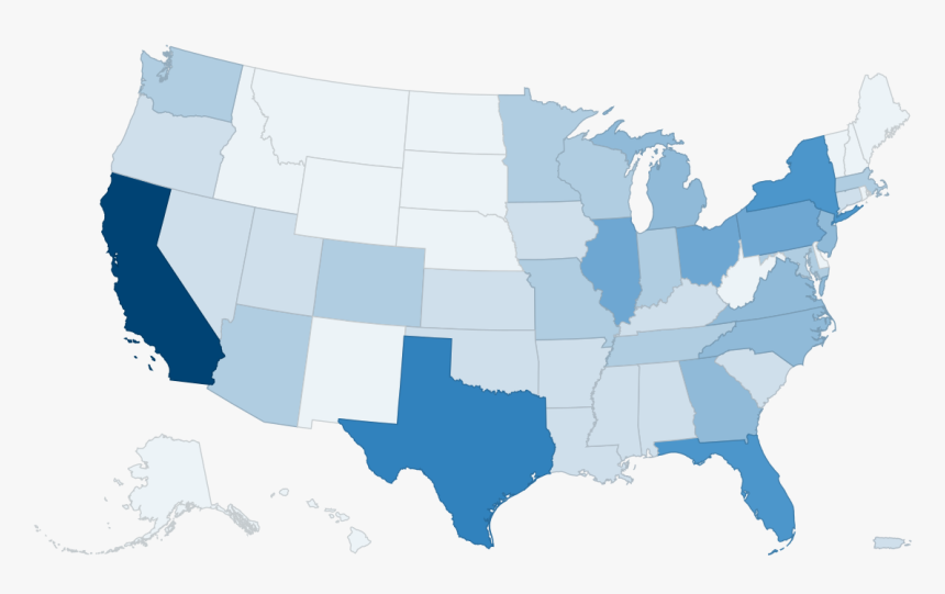 Us States By Population, HD Png Download, Free Download