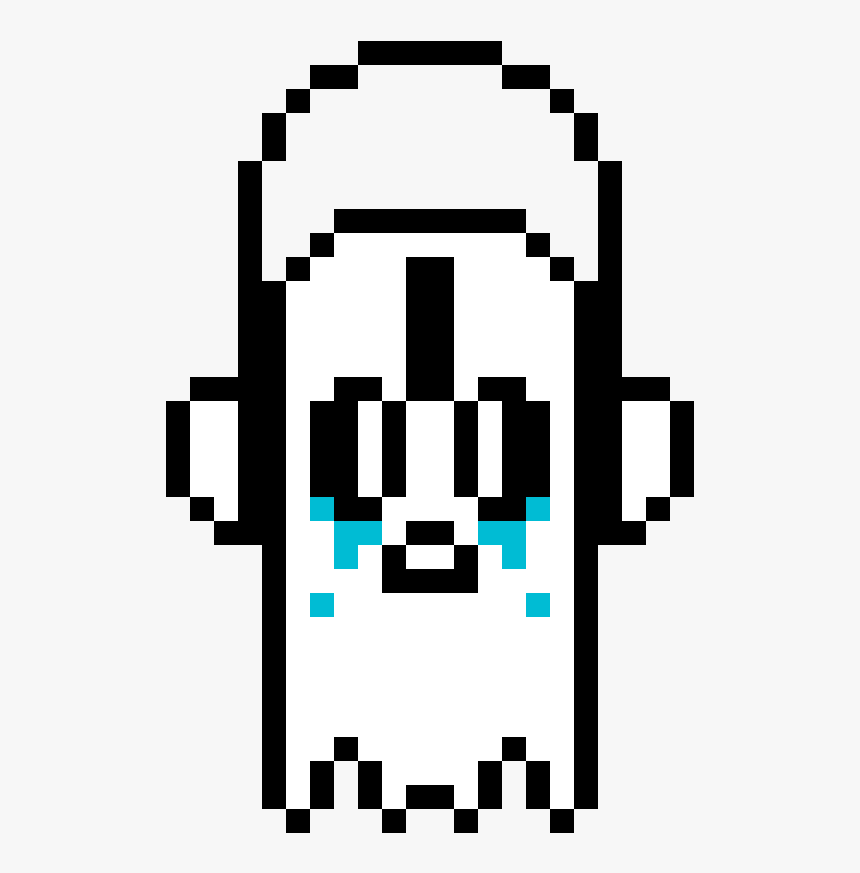 Fates Disrupted Napstablook - Minecraft Pixel Art Snowman, HD Png Download, Free Download