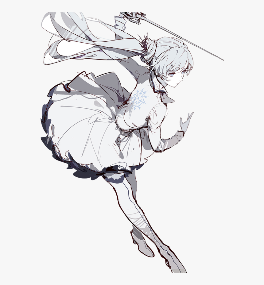 Weiss Schnee Fan Art , Png Download - Rwby Weiss Schnee Manga, Transparen.....