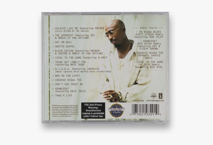 2pac Loyal To The Game, HD Png Download, Free Download