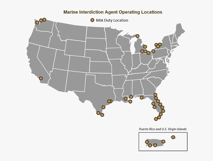 Marine Interdiction Agent Duty Location Map - Kratom Legality 2019, HD Png Download, Free Download