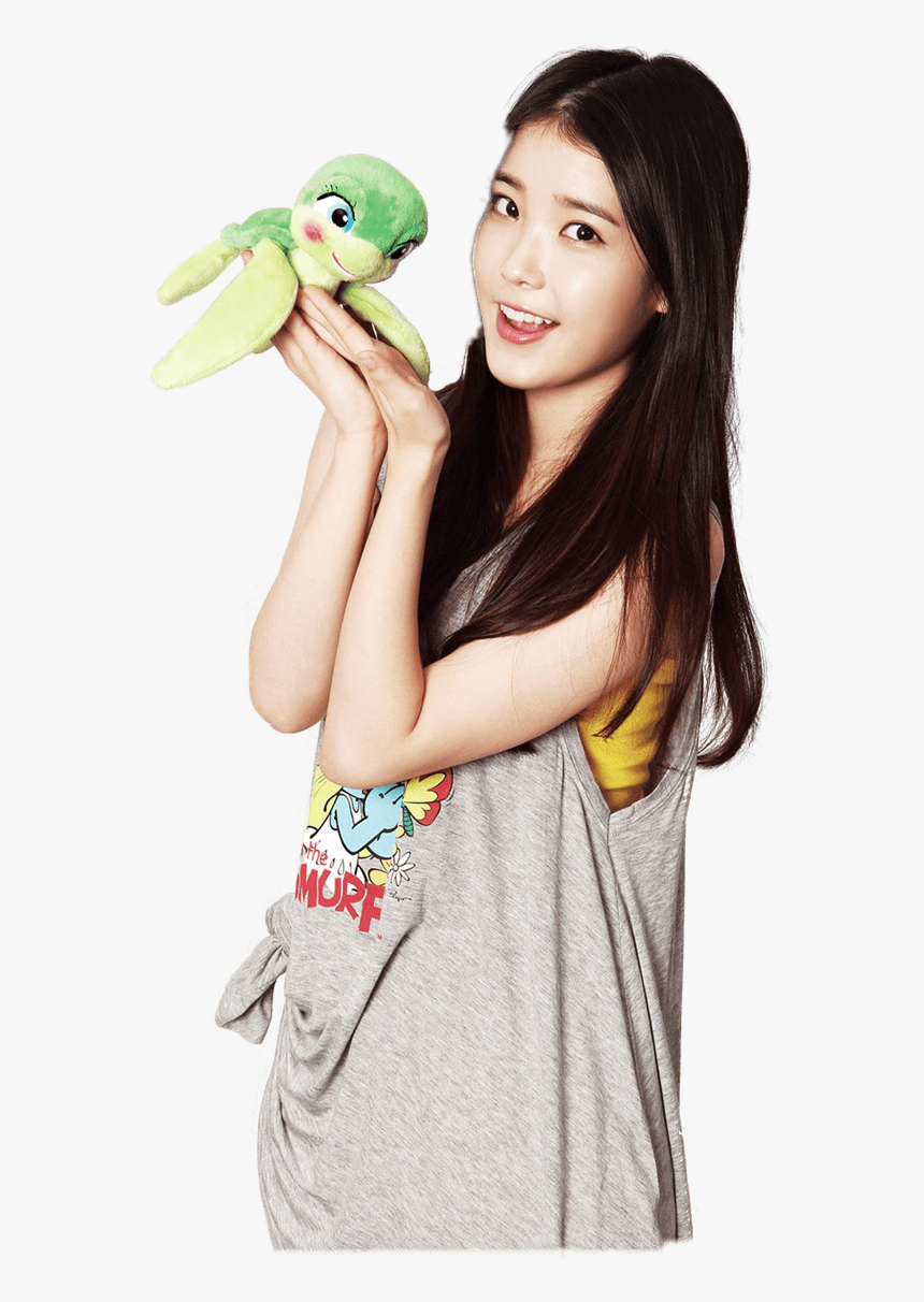 Iu Holding Turtle - Iu Ji Eun Swimming, HD Png Download, Free Download