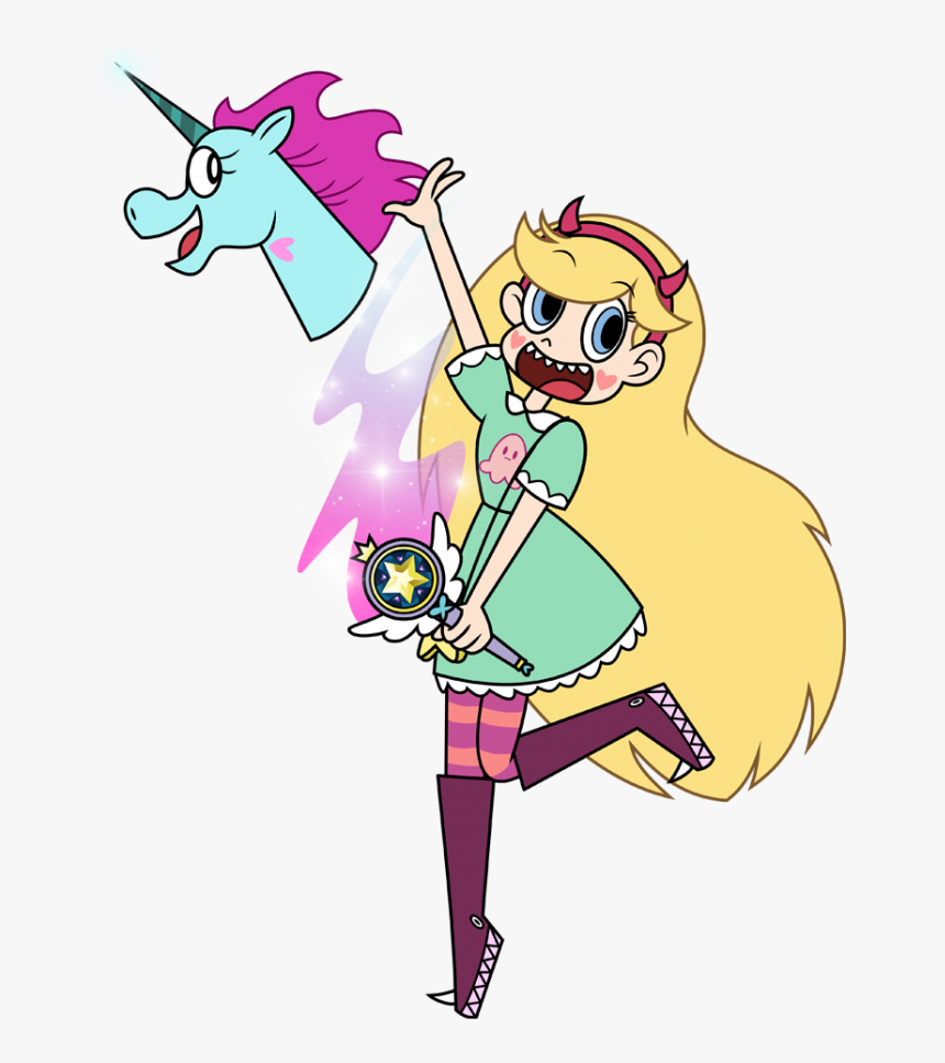 Picture Transparent Stock Avatan Plus Star Butterfly - Star Butterfly With A Unicorn, HD Png Download, Free Download