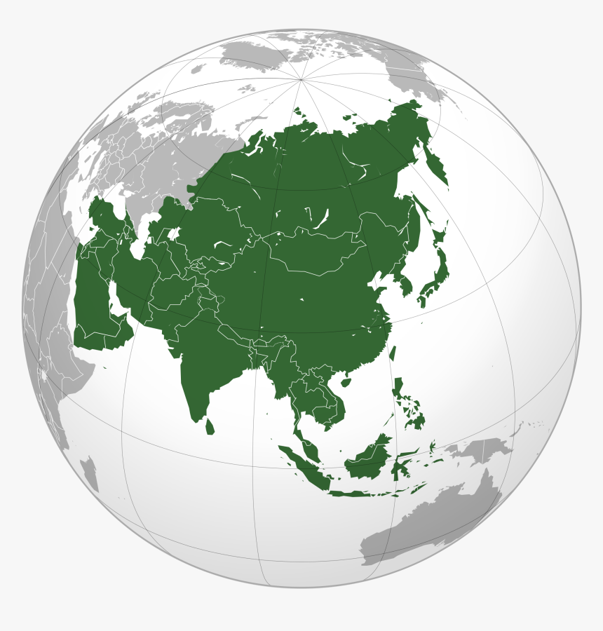 Asiavectorial - Asia On World, HD Png Download, Free Download