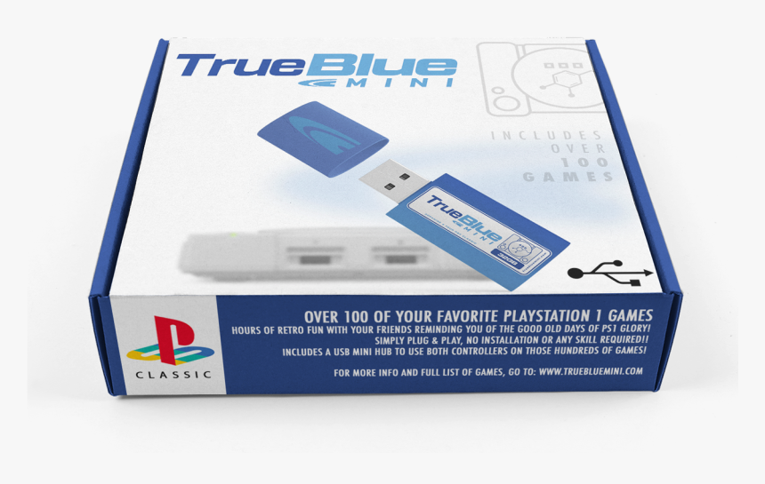 True Blue Mini For Playstation Classic, HD Png Download, Free Download