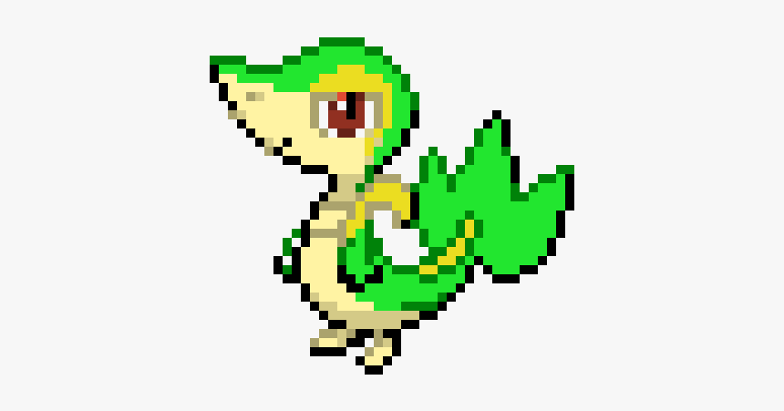 Snivy Pixel Art, HD Png Download, Free Download