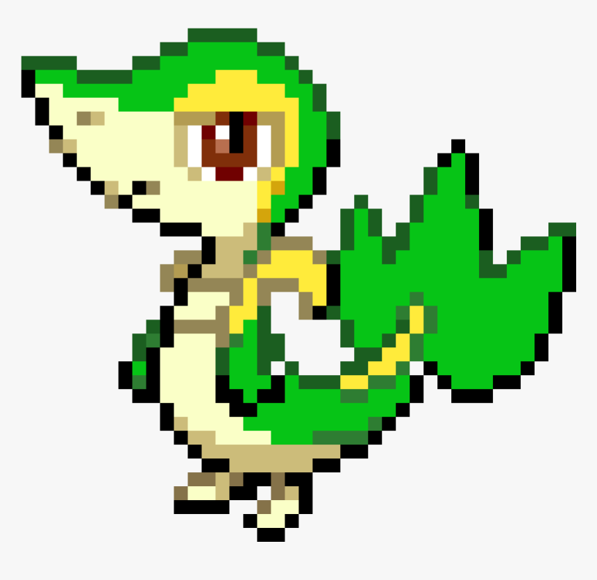 Minecraft Pixel Art Snivy, HD Png Download, Free Download