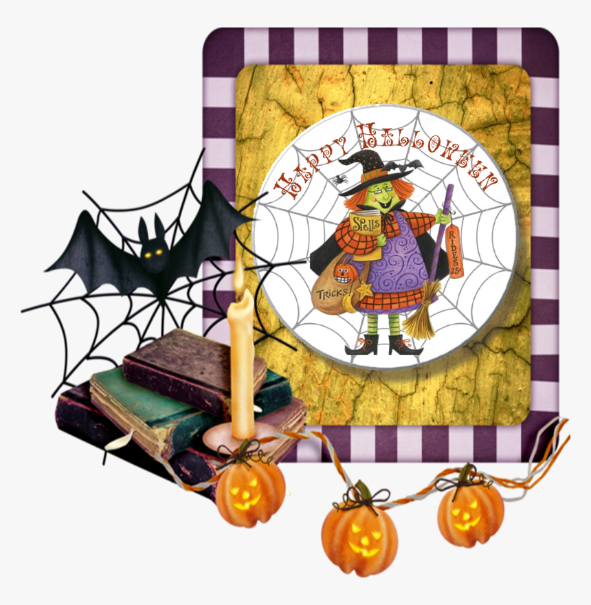 Witch With Spell Book - Cauldron, HD Png Download, Free Download