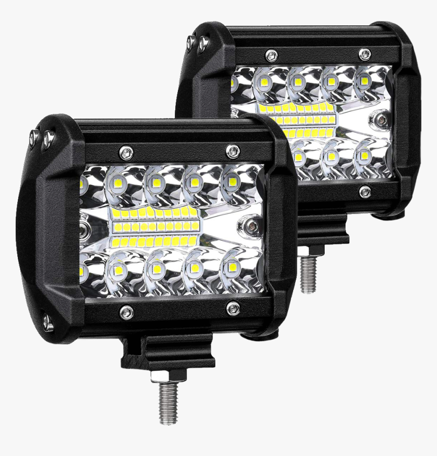 12v 4 Pulgadas 60w Led Cápsula Ámbar Destello De Luz - Lights Bars Off Road, HD Png Download, Free Download