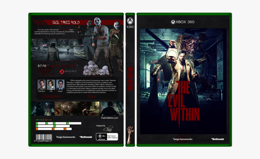 The Evil Within Box Art Cover - Cover The Evil Within Xbox 360, HD Png Download, Free Download