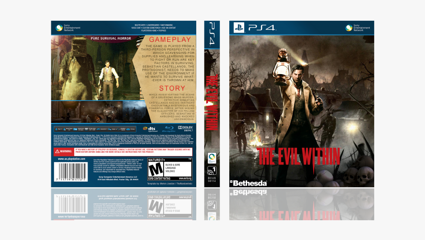 The Evil Within Box Art Cover - Evil Within Ps4 Cover, HD Png Download, Free Download