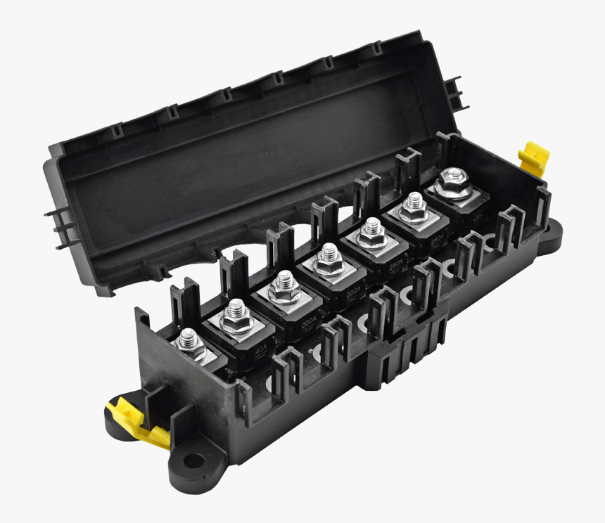 Fuseholder 7 Stud Zcase Open Studs And Fuses - Fuse, HD Png Download, Free Download