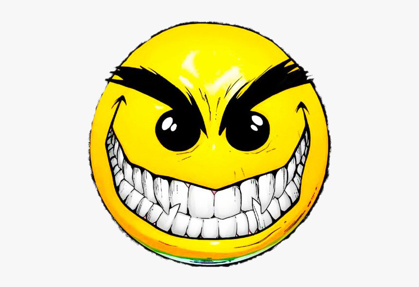 Smiley Halloween Png Photos - Scary Smiley Face, Transparent Png - kindpng.