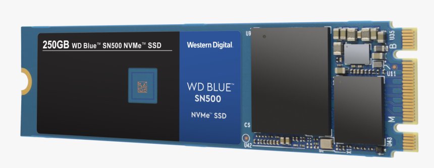 Wd Blue Sn500 Nvme Ssd - Wd Blue M 2 Ssd Nvme, HD Png Download, Free Download