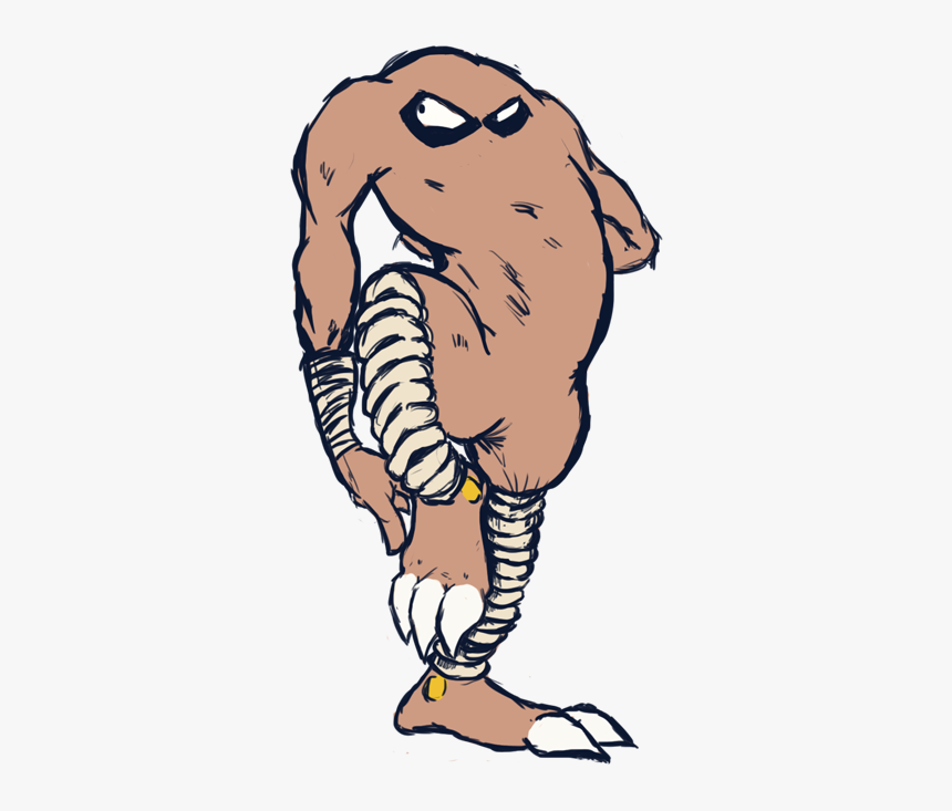 Hitmonlee Stance - Illustration, HD Png Download, Free Download