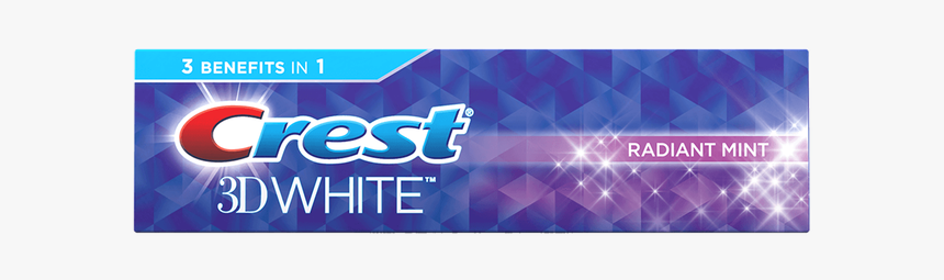 Crest Radiant Mint Toothpaste, HD Png Download, Free Download