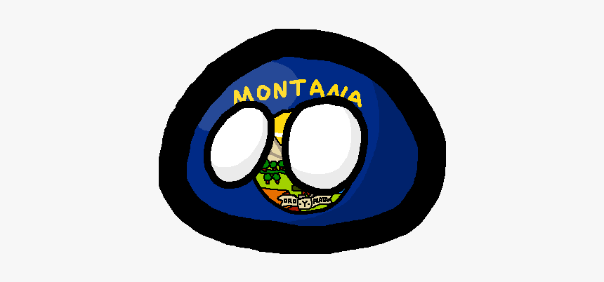 Polandball Wiki - Stateball Montana, HD Png Download, Free Download