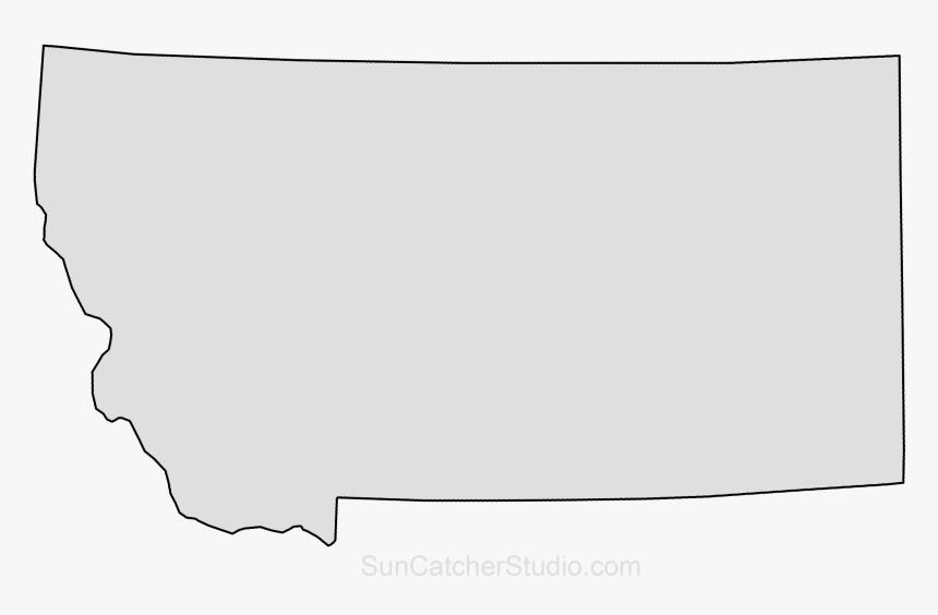 Clip Art Montana Outline Vector, HD Png Download, Free Download