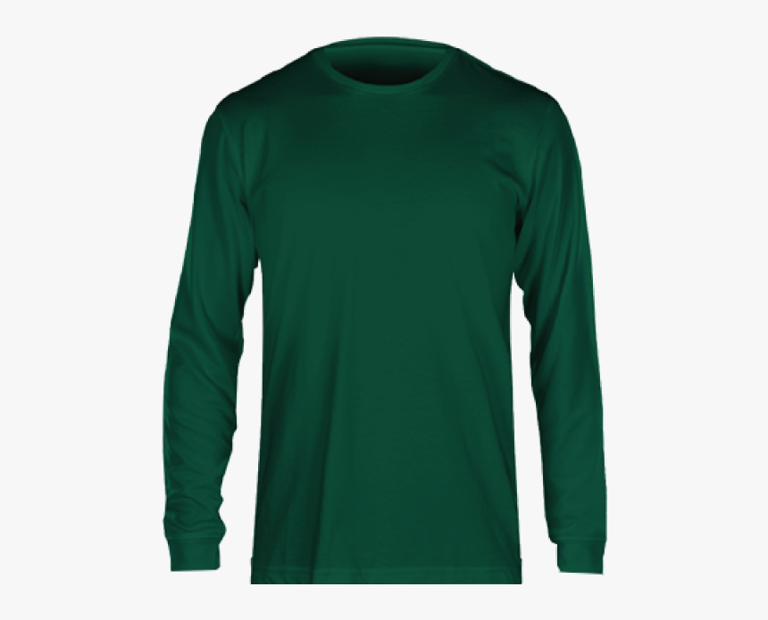 Fan Cloth Long Sleeve Tee Green - Long-sleeved T-shirt, HD Png Download ...